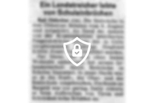 Ein Landstreicher lebte von Schuleinbrüchen