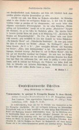 223-236 Empfehlenswerthe Schriften