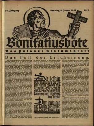 Ausgabe vom Sonntag, den 08. Januar 1939.