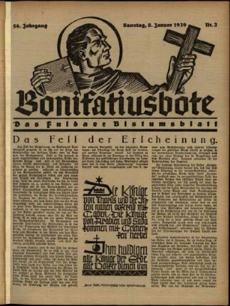Ausgabe vom Sonntag, den 08. Januar 1939.