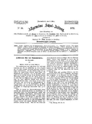 Zeitstimmen über das Gymnasialwesen