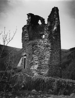 Waldhof-Falkenstein. Burg Falkenstein (Ruine) (1101/1150? und 1679 zerstört). Eckturm