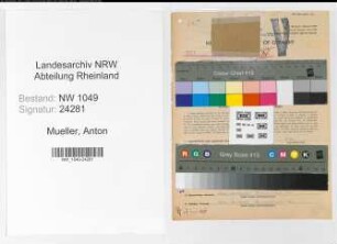 Entnazifizierung Anton Mueller , geb. 14.04.1912 (Bahninspektor)