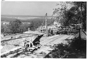 Erdarbeiten beim Aichelbergviadukt