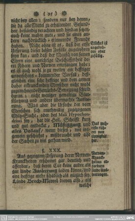XXX. Dieser Kranckheiten Cur und Heylung
