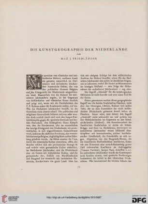 Die Kunstgeographie der Niederlande