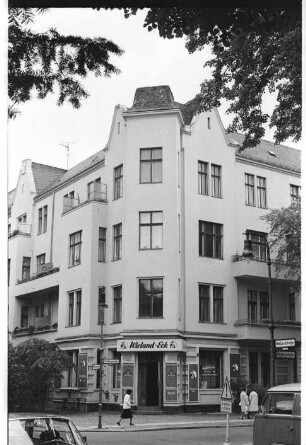 Kleinbildnegative: Eckhaus, Wielandstraße, 1978
