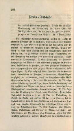 Preis-Aufgabe.