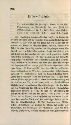 Preis-Aufgabe.