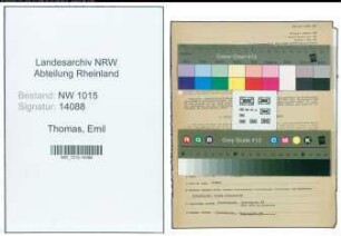 Entnazifizierung Emil Thomas , geb. 09.03.1921 (Polizist)