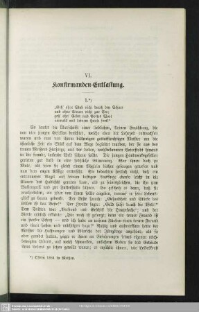 VI. Konfirmanden-Entlassung