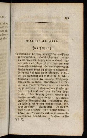 289-336, Sechste Aufgabe. Fortsetzung