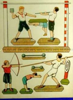 Ausschneidebogen "Leichtathleten"