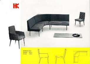 Produktblatt "Eckbank 805 / Sessel 805 a / Stuhl 805 b"