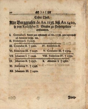 Jacobi Friderici Georgii, Onoldo-Franci. Kurtzer Auszug Der Burggräflich-Nürnbergisch- Und Brandenburgischen-Geschichte