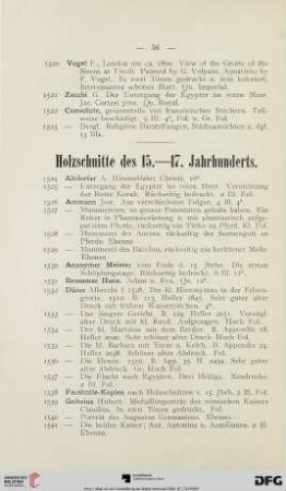 Holzschnitte des 15.-17. Jahrhunderts (Nr. 1524-1566)