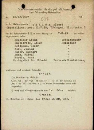 Schick, Albert