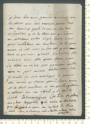 Brief von ... Mouron de Rubelles (Marquise) und Hippolyte de Chamisso an Adelbert von Chamisso