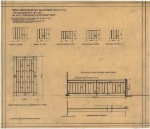 Billing, Hermann; Frankenthal, Zuckerfabrikstr.; Zuckerfabrik, Umbau Verwaltungsgebäude - Schlosserarbeiten (Ansichten)
