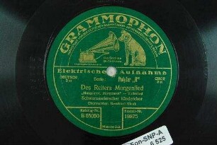 Des Reiters Morgenlied : "Morgenrot, Morgenrot"; Volkslied