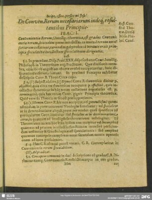 [Disp. XIV.] De Conven. Rerum neceßariarum indeq[ue] resultantibus Principiis. Resp. Gottfrid Thomae
