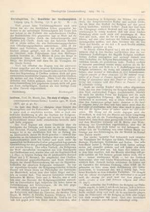 439-442 [Rezension] Jastrow, Morris, The study of religion