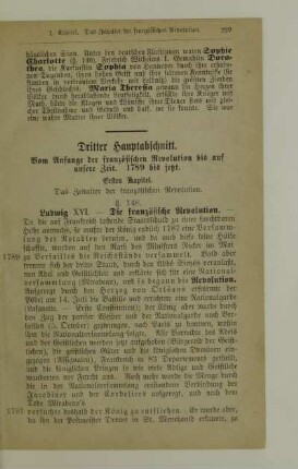 Dritter Hauptabschnitt. Vom Anfange der französischen Revolution bis auf unsere Zeit. 1789 bis jetzt