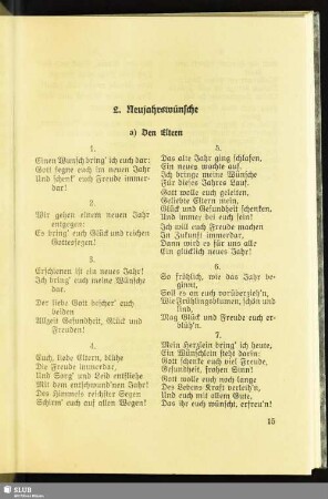 2. Neujahrswünsche