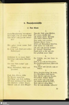 2. Neujahrswünsche