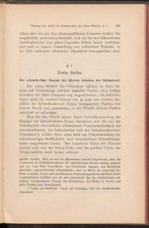 § 1. Erste Reihe.