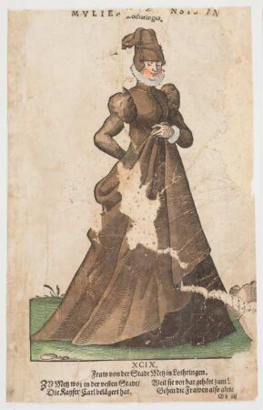 Tracht einer Frau aus Metz