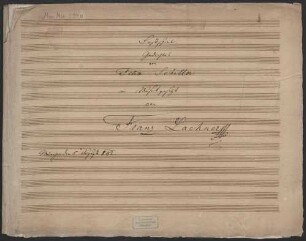 Festive music, Coro, orch - BSB Mus.ms. 5944 : Festspiel, gedichtet von Felix Schiller