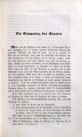 Grundzüge der National-Oekonomie, 2