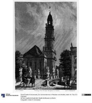 Die Garnisonkirche in Potsdam von Westen
