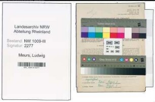 Entnazifizierung Ludwig Meurs , geb. 25.03.1904 (Fabrikant)