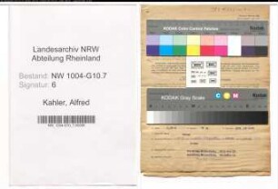 Entnazifizierung Alfred Kahler , geb. 22.09.1903 (Baumeister)