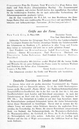 Deutsche Touristen in London und Schottland.