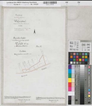 Wickede (Dortmund), Zusammenlegung Wickede, Bl. 11 Brouillonkarte Wasserkurl Flur 15
