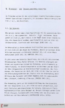 Diagnose- und Behandlungsmöglichkeiten