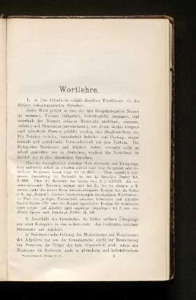 Wortlehre.