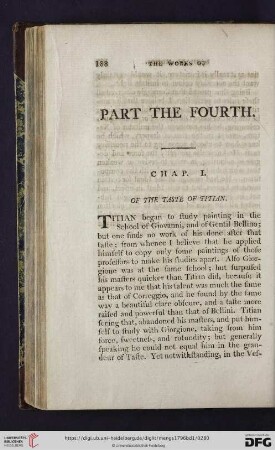 Part the fourth