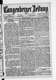 Langenberger Zeitung. 1888-1935