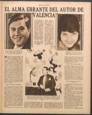 El alma errante del autor de "Valencia"