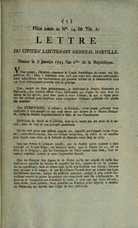 Précis Du Protocole aux Procès verbaux des Séance des Représentans provisoires du Peuple Souverain du Pays de Namur. Séance. Du 8 Janvier 1793. L'an 2e de la Liberte Belgique. La Séance a été ouverte à Neuf heures & demi du Matin
