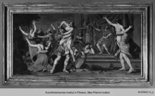 Die Ausmalung der Sala Consiliare : Szenen aus der römischen Geschichte : Der Raub der Sabinerinnen