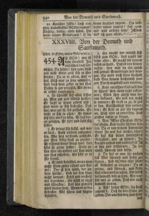 XXXVIII. Von der Demuth und Sanftmuth.