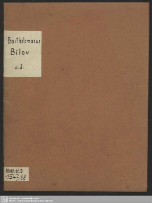 Spongia Cunradi Rittershusii Brunschwig. I.C.