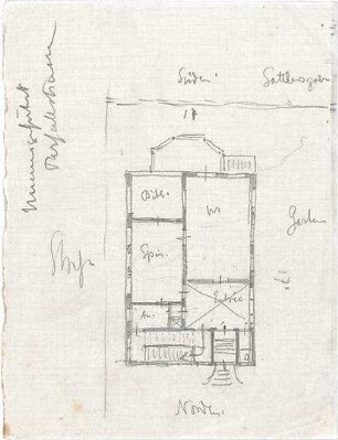 Hildebrand, Adolf von; München, Perfallstr.; Haus Hildebrand - Grundriss