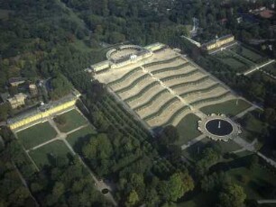 Luftbild Schloss Sanssouci in Potsdam