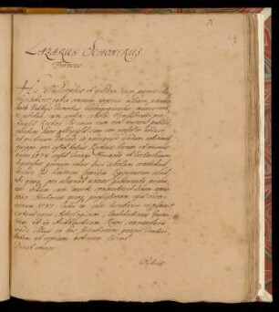 Lazarus Schonerus Francus [um 1543-1607]